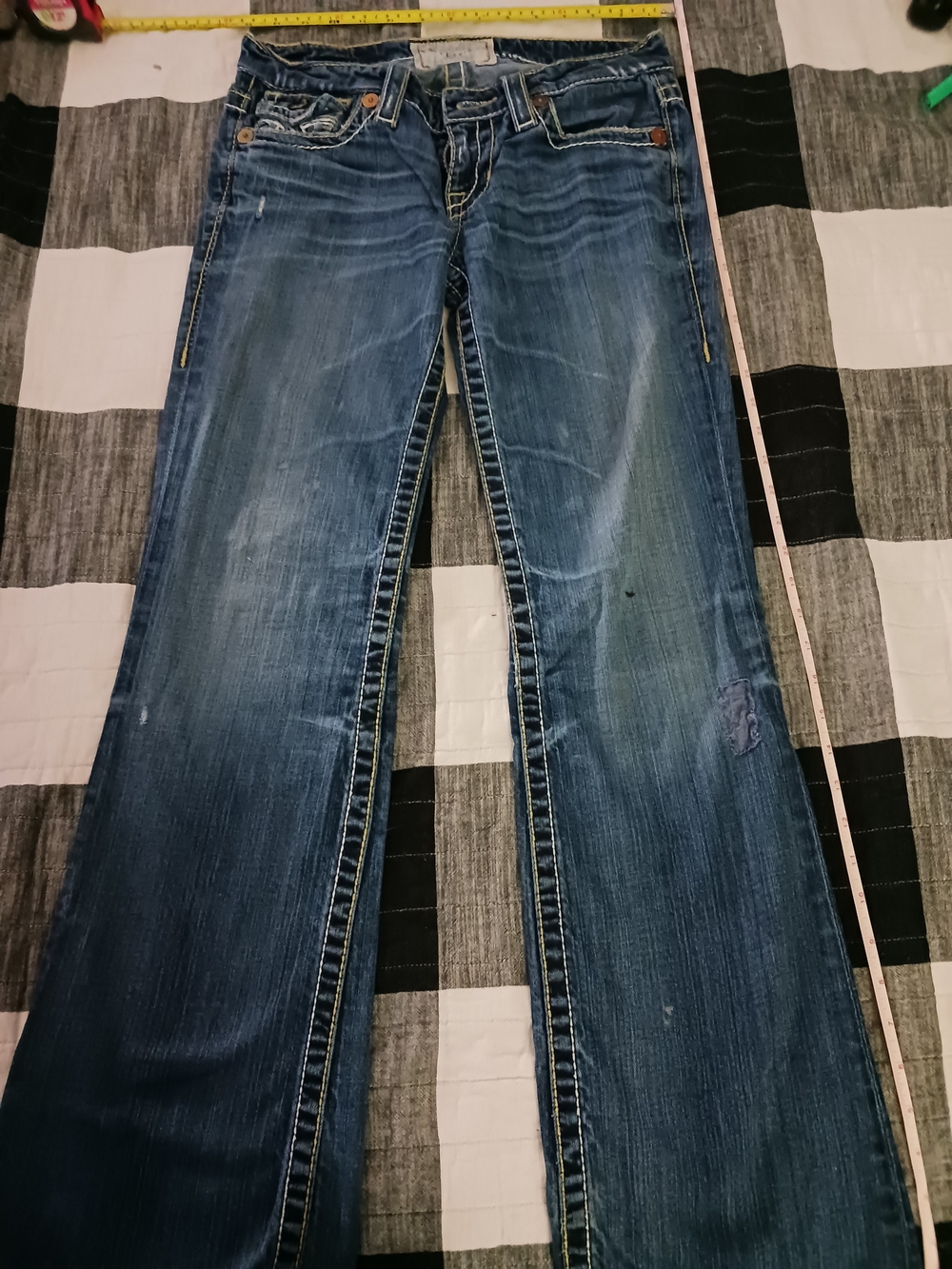 Big Star Indigo Blue Wide-Leg Flare Jeans